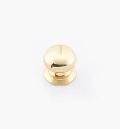 Round Brass Plain Knobs
