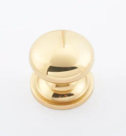Round Brass Plain Knobs