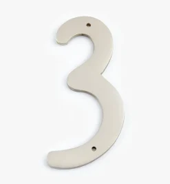 Script Cast Brass House Numbers