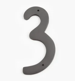 Script Cast Brass House Numbers