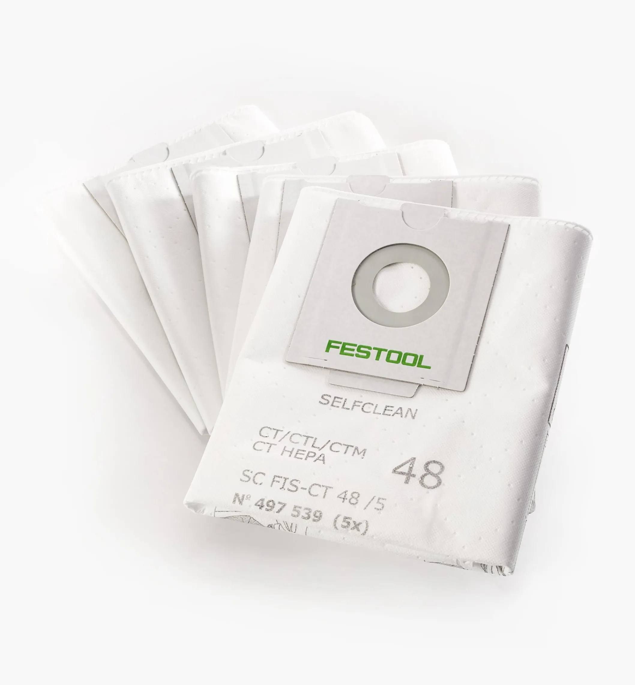 Selfclean Filter Bags For Festool CT Dust Extractors
