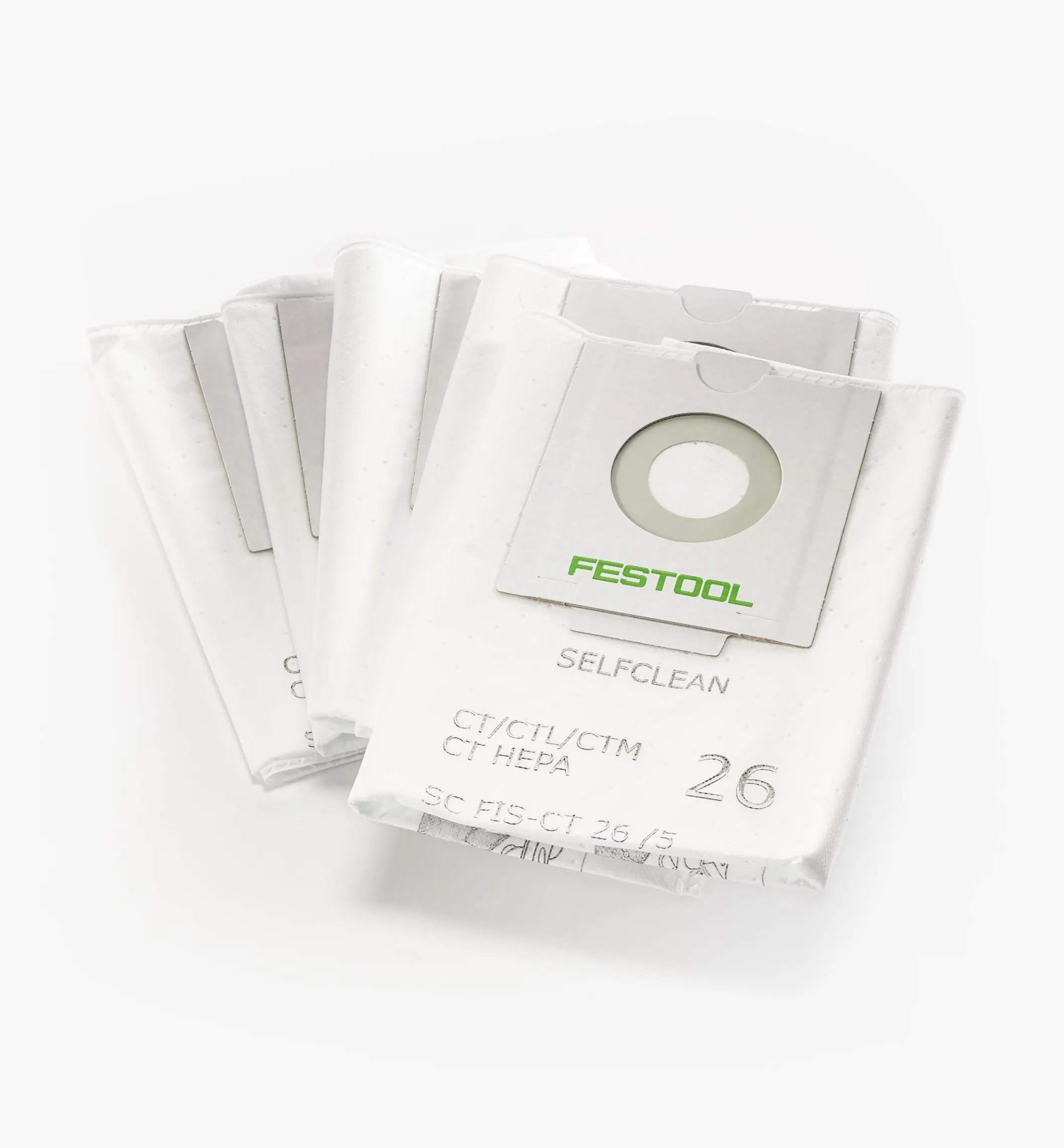 Selfclean Filter Bags For Festool CT Dust Extractors