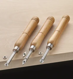 Set Of 3 Carbide-Tipped Turning Tools