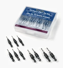 Set Of 10 Countersink/Counterdrill Pilot Bits