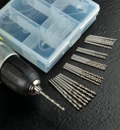 Set Of 30 Small HSS Drill Bits