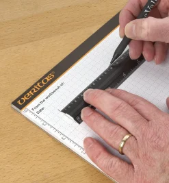 Set Of 4 Veritas Imperial/Metric Aluminum Bench Rules