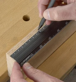 Set Of 4 Veritas Imperial/Metric Aluminum Bench Rules