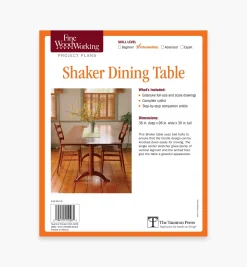 Shaker Dining Table Plan