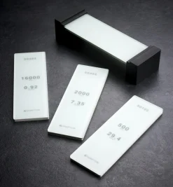 Shapton Set Of 3 GlassStone (GS) HR Stones & Field Holder