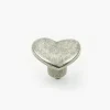 Simple Pewter Heart Knob