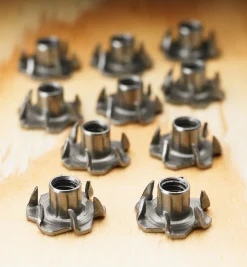 Six-Prong T-Nuts (1/4-20 Thread)