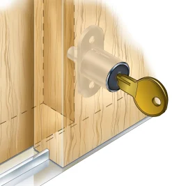 Sliding-Door Push Lock