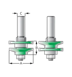 Small Reversible Panel Frame Bit