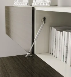 Soft-Open/Close Gas Spring Drop-Down Stays