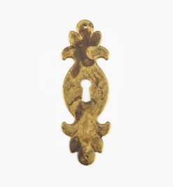 Solid Brass Plate Keyhole Escutcheons