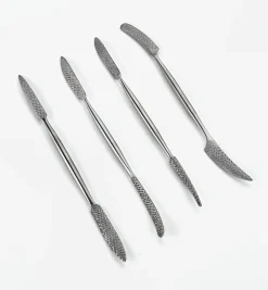 Stainless-Steel Hand-Stitched Riffler Set