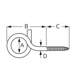Stainless-Steel Loop Hooks