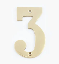 Standard Cast Brass House Numbers