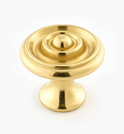 Turned Brass Raised Knobs