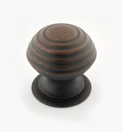 Turned Brass Ridged Knobs