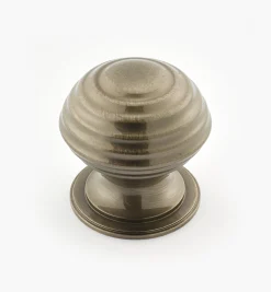 Turned Brass Ridged Knobs