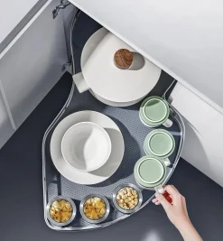 Two-Tier Corner Swing Tray