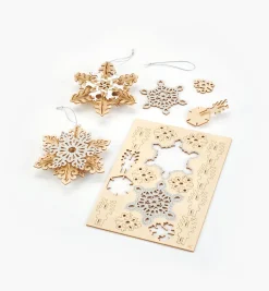 Wooden Snowflake Ornaments Kit